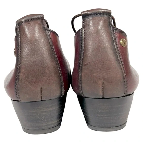 Pikolinos Gandia Leather Slip On Shoes in Garnet/Olmo Size 10 (41) - Picture 7 of 11